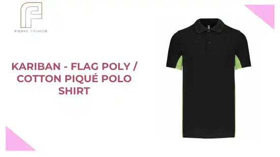 Kariban - Flag Poly / Cotton Piqu&eacute; Polo Shirt by@Outfy