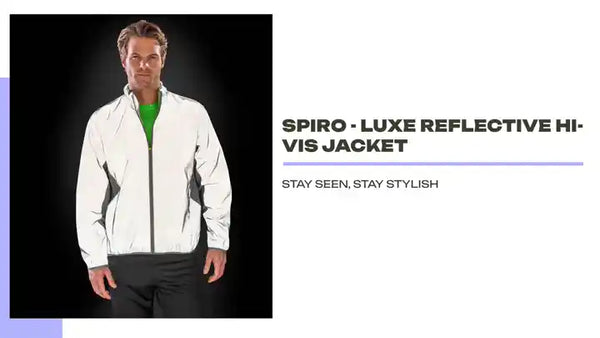 Spiro - Luxe Reflective Hi-Vis Jacket by@Outfy