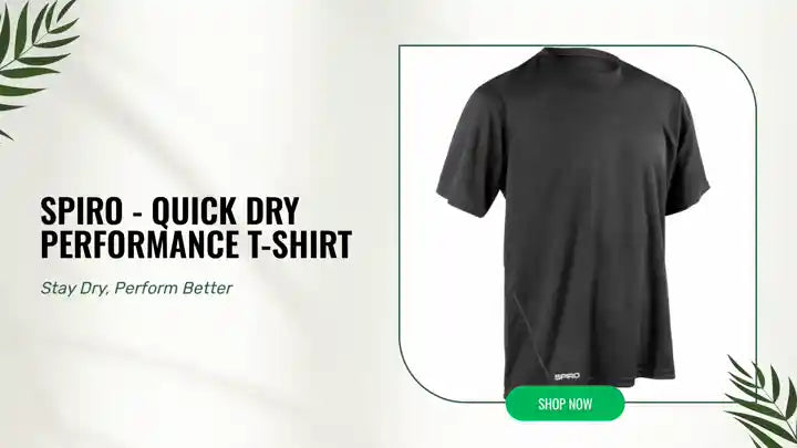 Spiro - Quick Dry Performance T-Shirt by@Outfy