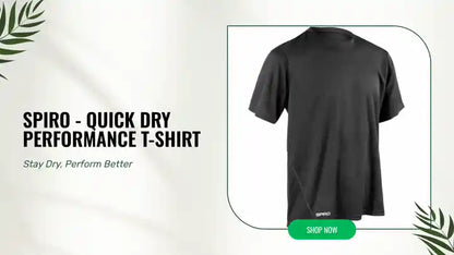 Spiro - Quick Dry Performance T-Shirt by@Outfy