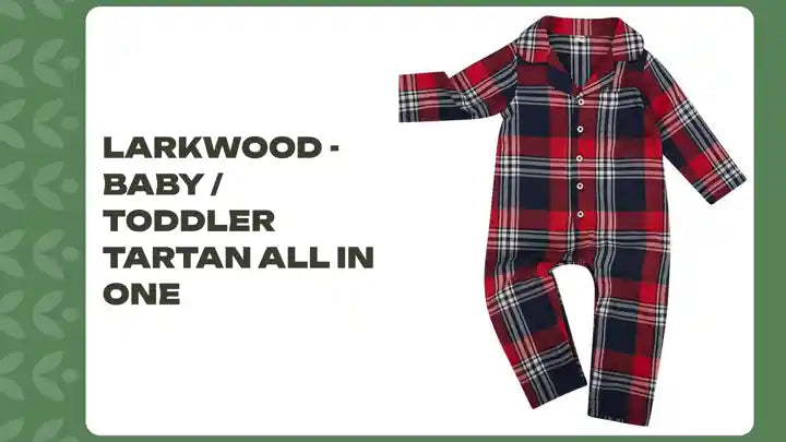 Larkwood - Baby / Toddler Tartan All In One by@Outfy