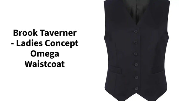 Brook Taverner - Ladies Concept Omega Waistcoat - BK370 BLK 8/R