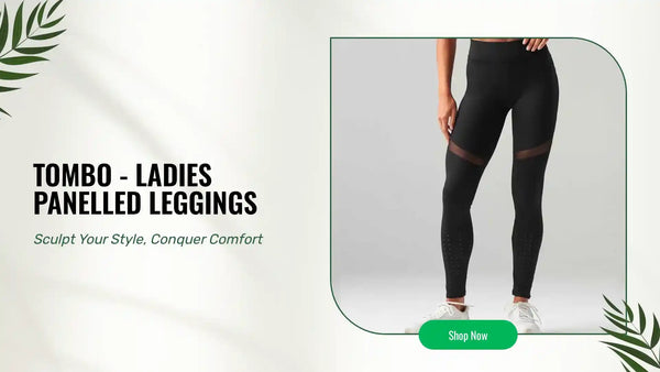 Tombo - Ladies Panelled Leggings - TL672 BLK XS