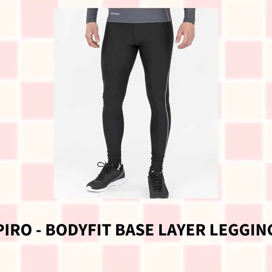Spiro - Bodyfit Base Layer Leggings - SR251M BLK XS/S