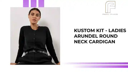 Kustom Kit - Ladies Arundel Round Neck Cardigan by@Outfy