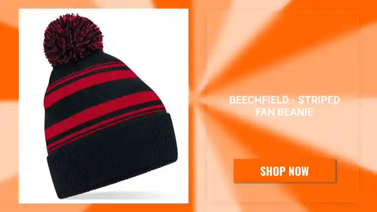 Beechfield - Striped Fan Beanie by@Outfy