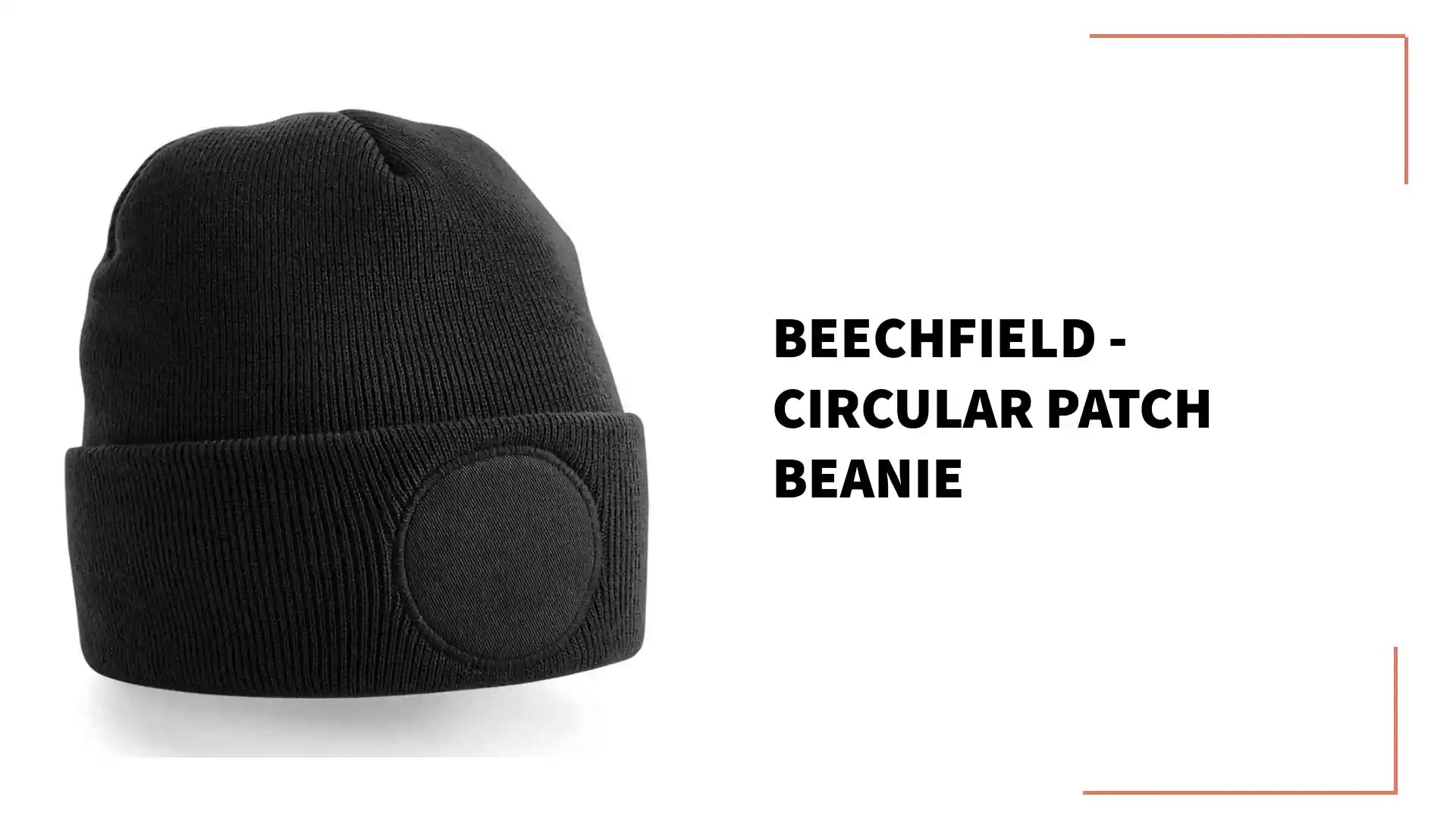 Beechfield - Circular Patch Beanie - BB446 BLK ONE
