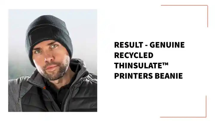 Result - Genuine Recycled Thinsulate&trade; Printers Beanie by@Outfy
