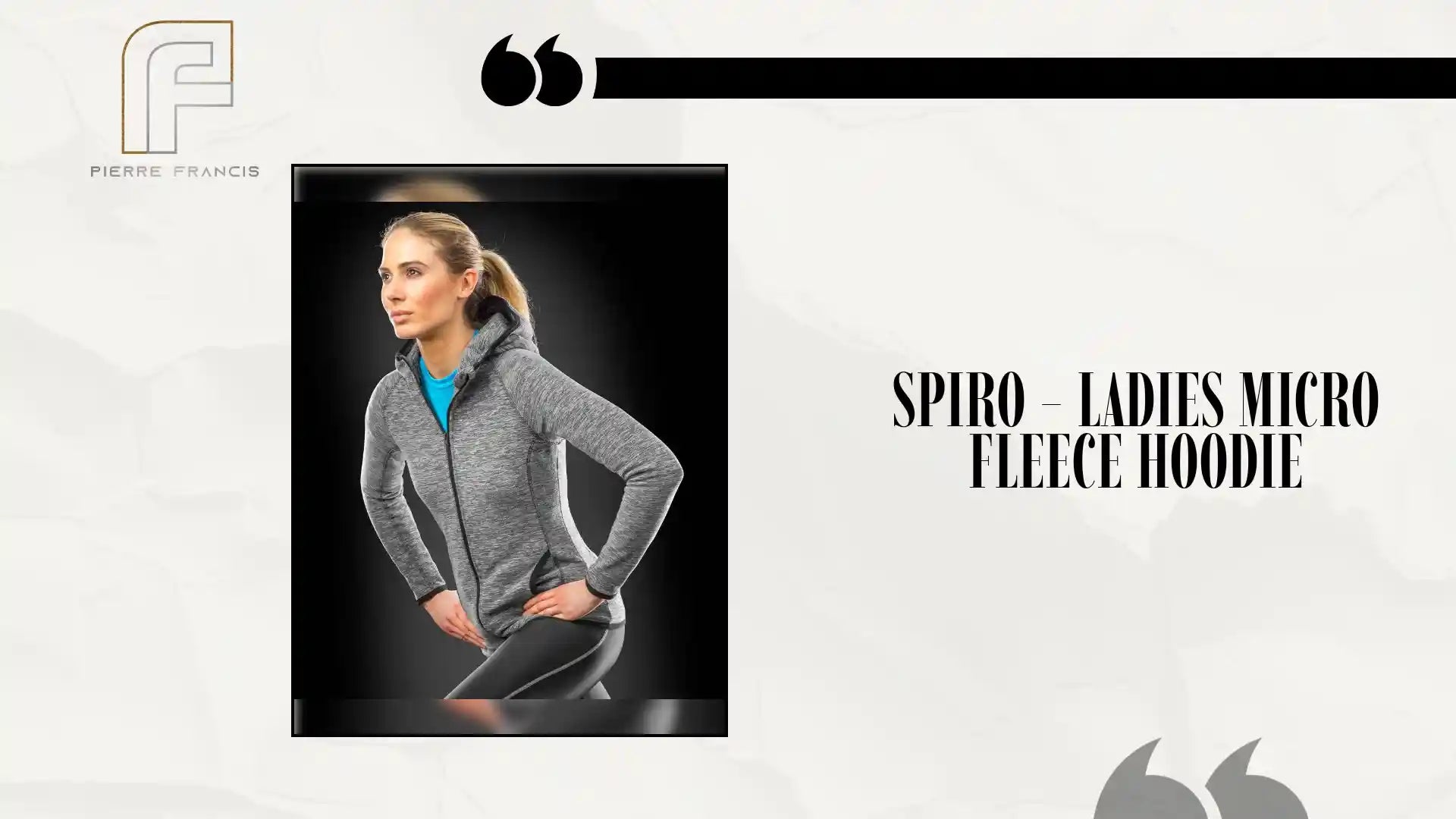 Spiro - Ladies Micro Fleece Hoodie - SR245F GY/BK XS