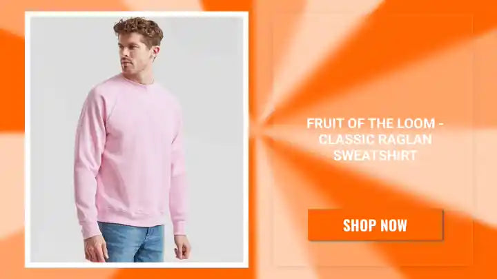 Fruit of the Loom - Classic Raglan Sweatshirt by@Outfy