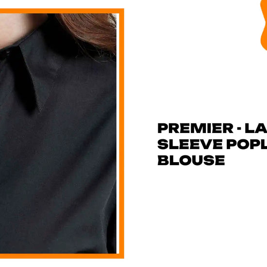 Premier - Ladies 3/4 Sleeve Poplin Blouse by@Outfy