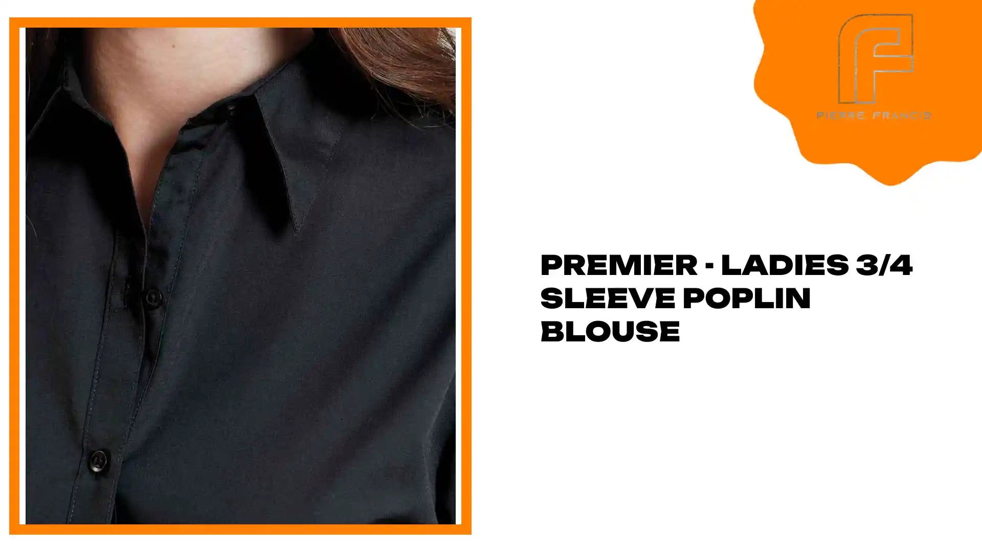 Premier - Ladies 3/4 Sleeve Poplin Blouse by@Outfy