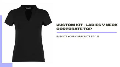 Kustom Kit - Ladies V Neck Corporate Top by@Outfy
