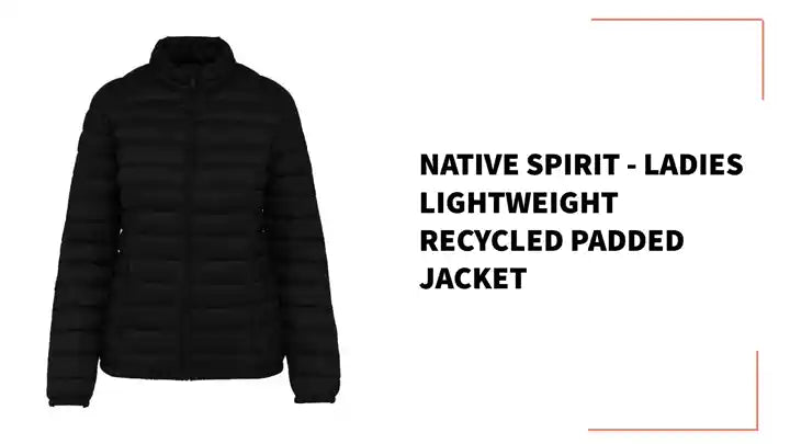 Native Spirit - Ladies Lightweight Recycled Padded Jacket by@Outfy