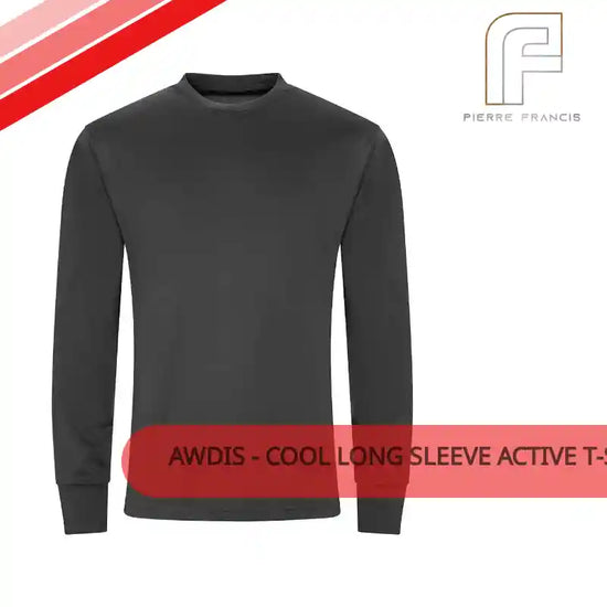AWDis - Cool Long Sleeve Active T-Shirt - JC023 CHA S