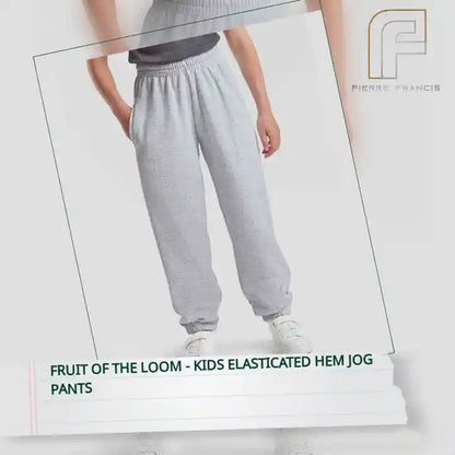 Fruit of the Loom - Kids Elasticated Hem Jog Pants by@Outfy