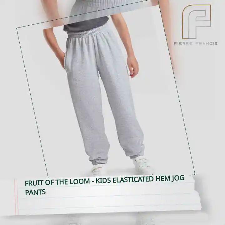 Fruit of the Loom - Kids Elasticated Hem Jog Pants by@Outfy