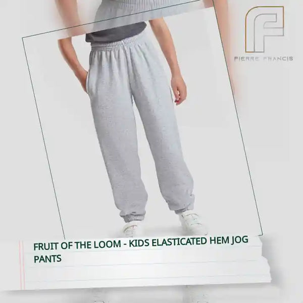 Fruit of the Loom - Kids Elasticated Hem Jog Pants by@Outfy