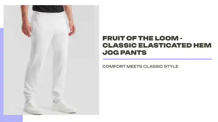 Fruit of the Loom - Classic Elasticated Hem Jog Pants by@Outfy