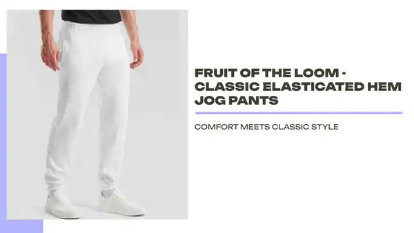 Fruit of the Loom - Classic Elasticated Hem Jog Pants by@Outfy