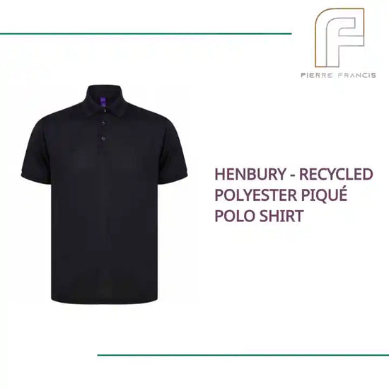 Henbury - Recycled Polyester Piqu&eacute; Polo Shirt by@Outfy