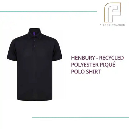 Henbury - Recycled Polyester Piqu&eacute; Polo Shirt by@Outfy