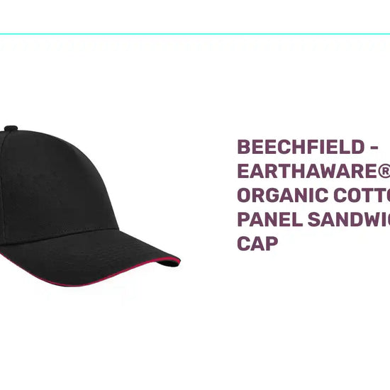 Beechfield - EarthAware&reg; Classic Organic Cotton 5 Panel Sandwich Peak Cap by@Outfy