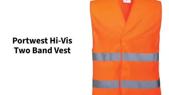 Portwest Hi-Vis Two Band Vest by@Outfy