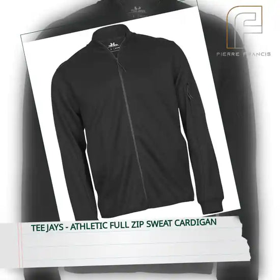 Tee Jays - Athletic Full Zip Sweat Cardigan by@Outfy