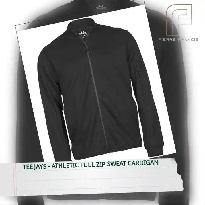 Tee Jays - Athletic Full Zip Sweat Cardigan by@Outfy