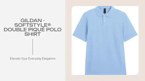 Gildan - SoftStyle&reg; Double Piqu&eacute; Polo Shirt by@Outfy