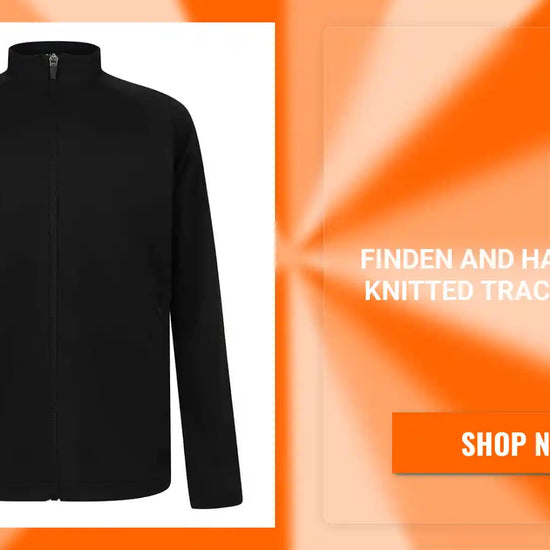 Finden and Hales - Kids Knitted Tracksuit Top - LV873 BK/BK 3-4