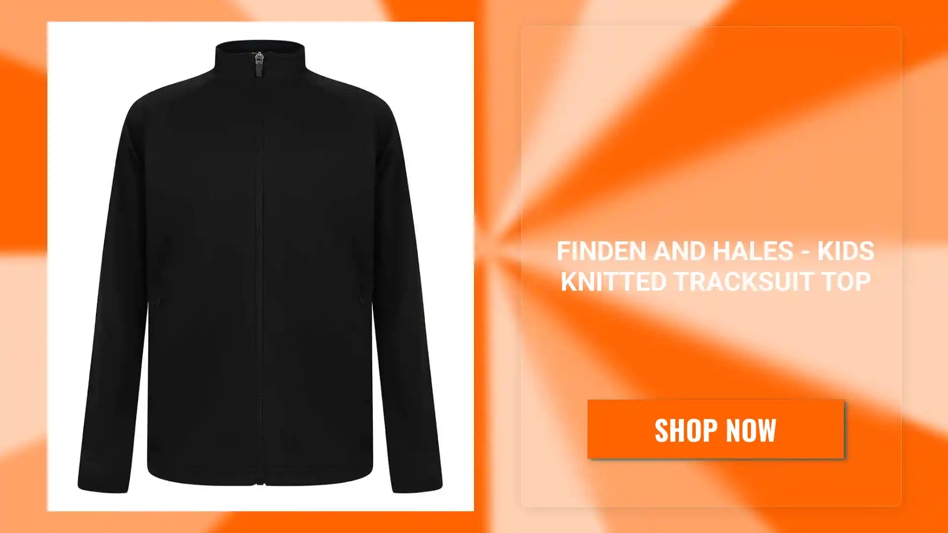 Finden and Hales - Kids Knitted Tracksuit Top - LV873 BK/BK 3-4