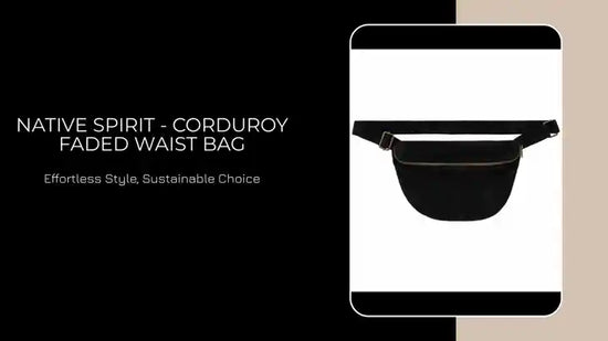 Native Spirit - Corduroy Faded Waist Bag by@Outfy