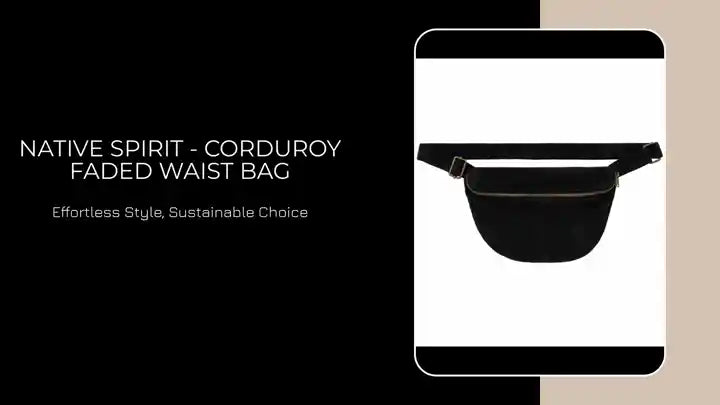 Native Spirit - Corduroy Faded Waist Bag by@Outfy