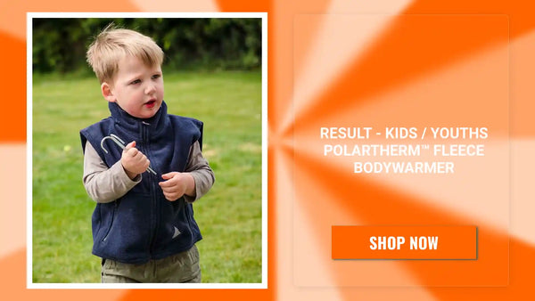 Result - Kids / Youths Polartherm™ Fleece Bodywarmer - RS37B NAV 3-4