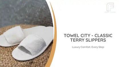 Towel City - Classic Terry Slippers by@Outfy