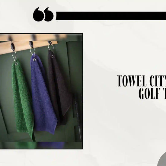 Towel City - Luxury Golf Towel - TC13 BLK ONE