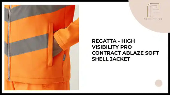 Regatta - High Visibility Pro Contract Ablaze Soft Shell Jacket by@Outfy