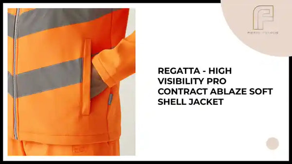 Regatta - High Visibility Pro Contract Ablaze Soft Shell Jacket by@Outfy