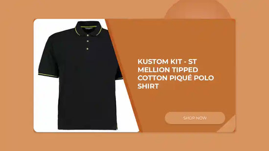 Kustom Kit - St Mellion Tipped Cotton Piqu&eacute; Polo Shirt by@Outfy