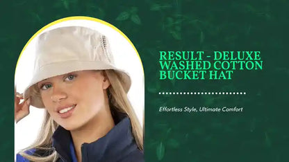 Result - Deluxe Washed Cotton Bucket Hat by@Outfy