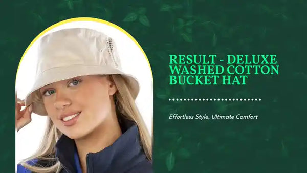 Result - Deluxe Washed Cotton Bucket Hat by@Outfy