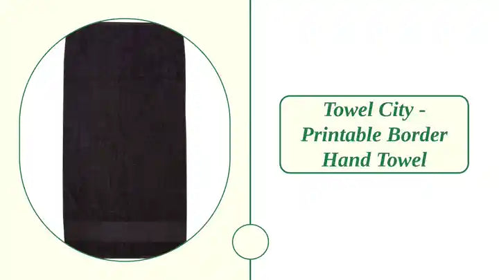 Towel City - Printable Border Hand Towel by@Outfy