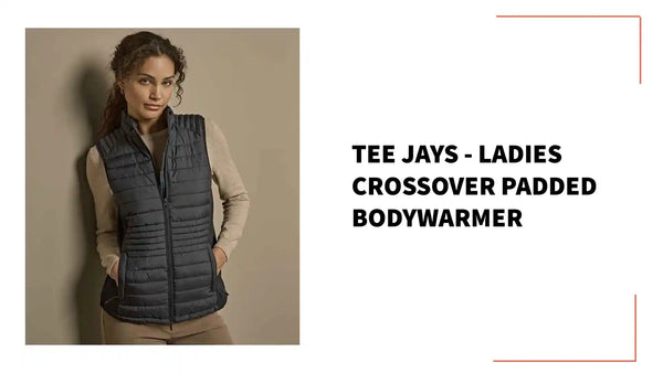 Tee Jays - Ladies Crossover Padded Bodywarmer - T9625 BK/BK S