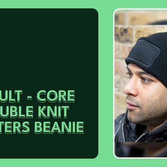 Result - Core Double Knit Printers Beanie - RC027 BLK ONE
