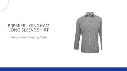 Premier - Gingham Long Sleeve Shirt by@Outfy