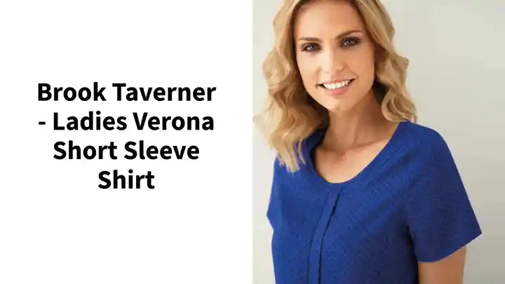 Brook Taverner - Ladies Verona Short Sleeve Shirt by@Outfy