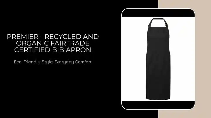 Premier - Recycled and Organic Fairtrade Certified Bib Apron by@Outfy