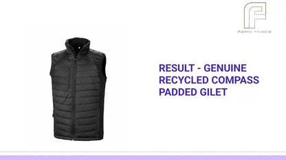 Result - Genuine Recycled Compass Padded Gilet by@Outfy